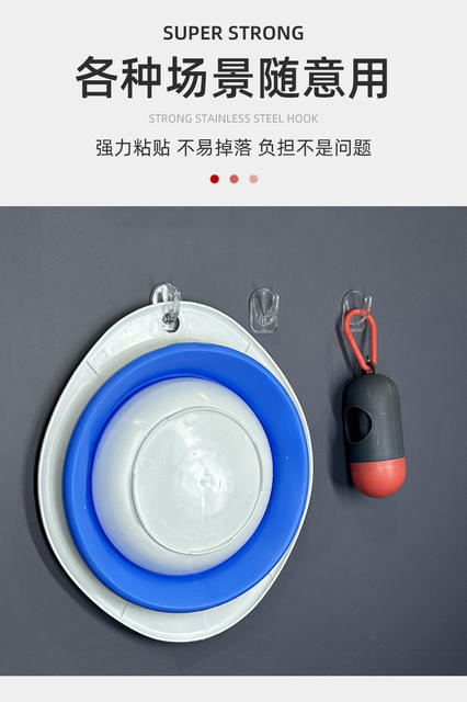 Traceless Acrylic Adhesive Transparent Hook Strong Plastic Hook Bathroom Punch-free Adhesive Calf Horn Hook detail 8