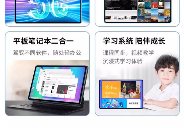 16+1024g Dimensity 9300 Gaming and E-Sports Tablet Computer, Three-In-One for Online Classes, Office Work, Entertainment, and Gaming detail 6