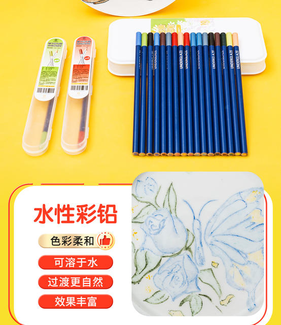 Underglaze Watercolor Pencils, Colored Pencils, Pottery Tools, Blank Painting, Watercolor Effect Transition, Natural Firing detail 4