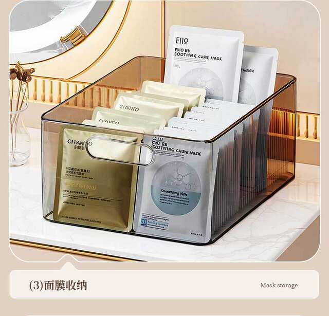 Desktop Storage Box Plastic Storage Box Cosmetics Snack Storage Box Household Acrylic Organizer Box Factory Direct Sale detail 11