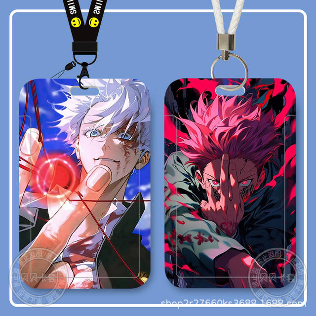 Jujutsu Kaisen Peripheral Student Slider Meal Card Bus Card Id Card Protective Cover Access Control Campus Card Holder Storage detail 7