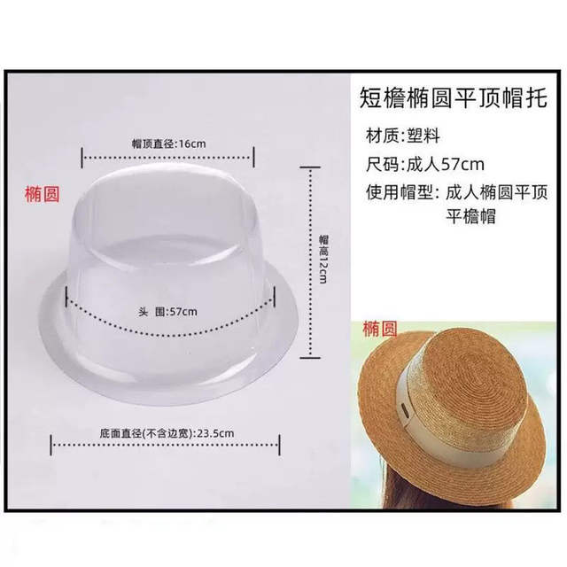 Plastic Hat Support, Plastic Hat Shaper, Round Hat Anti-Deformation Inner Support, Adult Hat Storage and Shaping detail 2