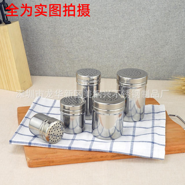 Factory direct stainless steel seasoning jar toothpick container seasoning box pepper jar barbecue jar pepper jar detail 7