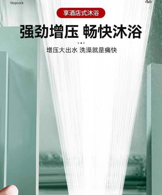 304 Stainless Steel Twin-Turbo Shower Head with Super Pressure and Large Water Output for Bathroom Shower and Bath Heater, Anti-Fall detail 6