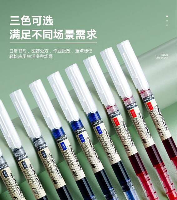 Deli S856 Direct Liquid Quick-Dry Rollerball Pen 0.5 Black Pen, Stylish Needle Tip Pen, Smooth Writing Liquid Pen detail 4