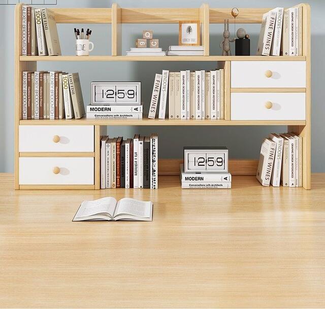 Desktop Shelf New Model Dormitory Small Storage Rack Living Room Multi-Layer Storage Bookshelf Household Simple Storage Rack Bookshelf detail 3