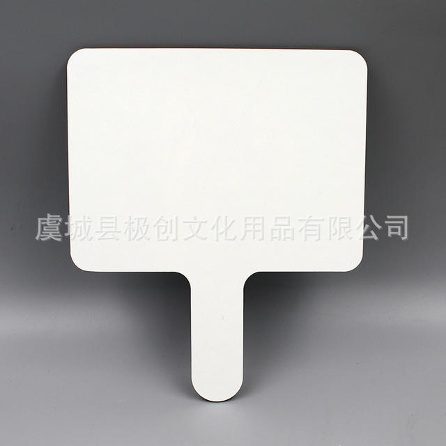 Hand-Held Double-Sided Small Whiteboard, Portable and Easy-To-Wipe Classroom Answering Hand-Held Sign, Teaching Home Office Meeting Pick-Up Sign