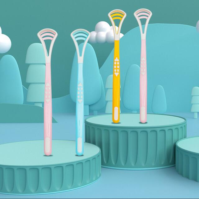 Youjie Tongue Cleaner Tongue Scraper Adult Oral Bad Breath Tongue Cleaning Brush Tongue Cleaning Handy Gadget for Men and Women