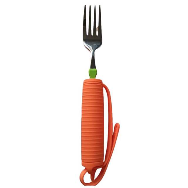 Cross-Border Anti-Shake Spoon for the Elderly, Suitable for Elderly Care, Auxiliary Spoon and Fork for Stroke Patients, Elderly Care Auxiliary Tableware, Western Style, One-Piece Dropshipping