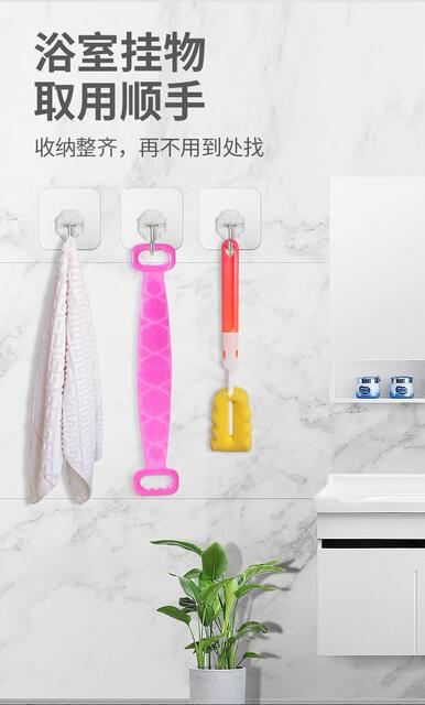 Adhesive Hook, Strong Adhesive Hook, No Punching, Traceless Load-bearing Adhesive, Transparent Kitchen Hook, Traceless Strong Adhesive Hook detail 12