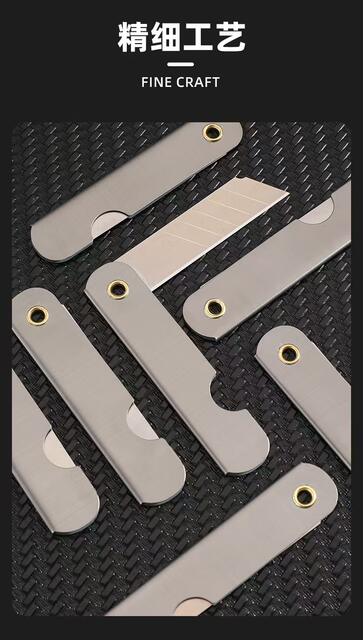 Pioneer Carbon Steel Folding Knife Student Paper Cutting Pencil Multi-purpose Knife Foldable Portable Knife Office Cutting Scissors detail 10