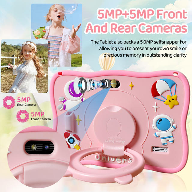 Cross-Border Children's Tablet Android 7inch Learning Tablet Eye-Protection Smart Tutoring Machine Export detail 5