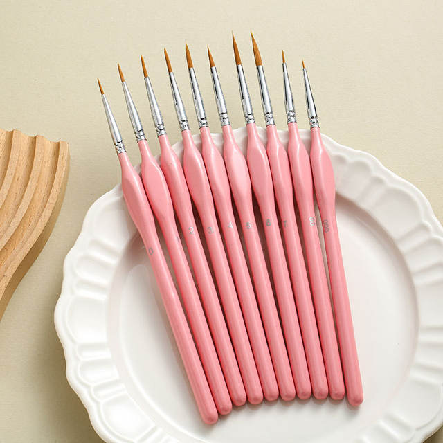 Cross-Border Pencil Set with Wolf Hair Outline Pens, Triangular Birch Wood Handles, Watercolor and Gouache Pens, Oil Painting Pens, Direct Sales from the Manufacturer detail 9