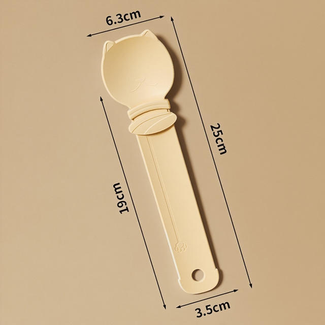 Pet Feeder Cat Strip Feeding Spoon Cat Meat Puree Liquid Snack Squeezer Opp Bag Pet Supplies