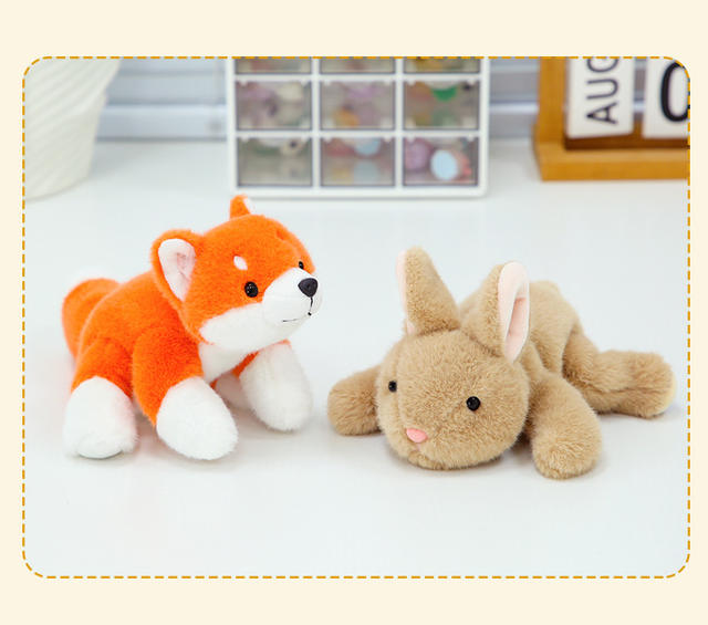 Genuine very precious sweet three-position animal doll sloth lie prone small doll palm treasure raccoon plush toy detail 11
