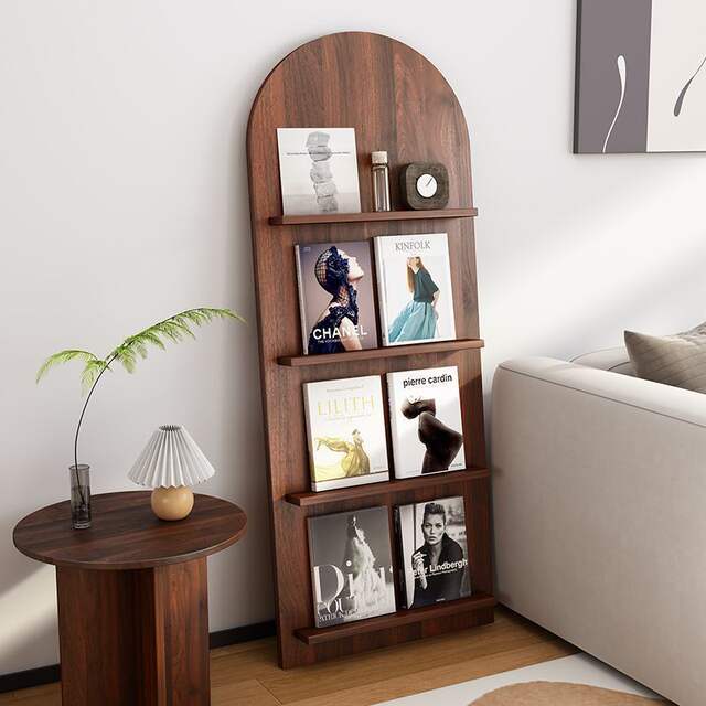 Bookshelf Newspaper Rack Floor-Standing Internet Celebrity Ins Style Simple Creative Impurity Rack Multi-Layer Decorative Display Rack detail 2