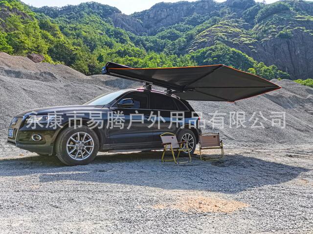 Car Side Canopy Aluminum Shell Suv Side Tent 270-Degree Quick-Open Sunshade Outdoor Camping Rainproof Sun Protection Car Tent detail 8