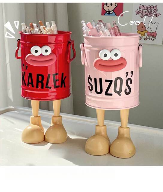 Cute Pen Holder with Funny Big Mouth Expression, Student Desktop Storage Box, Creative Decoration for Girls, Office, and Children detail 4