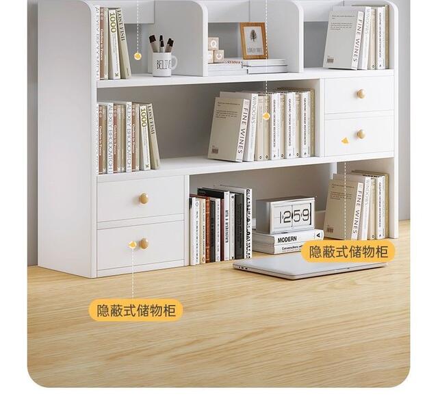 Desktop Shelf New Model Dormitory Small Storage Rack Living Room Multi-Layer Storage Bookshelf Household Simple Storage Rack Bookshelf detail 10
