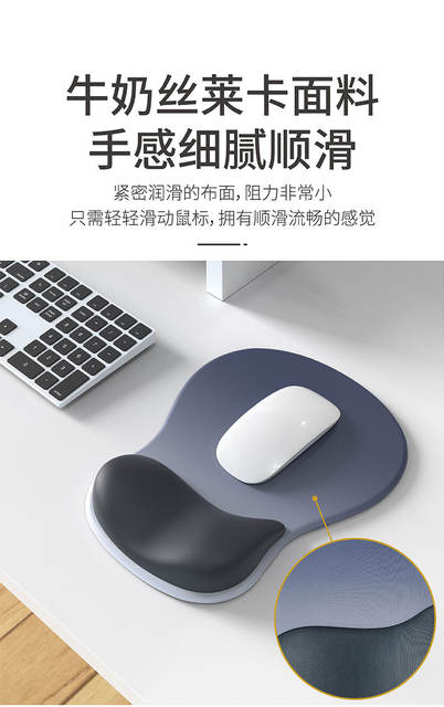 Wrist mouse pad silicone wrist pad gradient simple thick non-slip ergonomic computer mouse pad wholesale detail 8