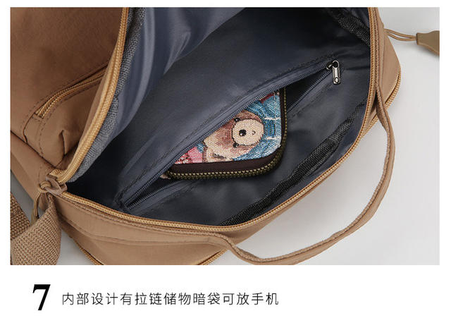 Fashionable Crossbody Bag for Women, New Nylon Fabric Bag, Factory Direct Sale, Shoulder Bag, Multifunctional Handbag, Small Square Bag detail 9