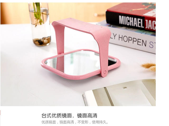 Double-Sided Desktop Mirror Dormitory Desktop Rotatable Student Makeup Small Mirror Desktop Portable Dressing Princess Mirror detail 12