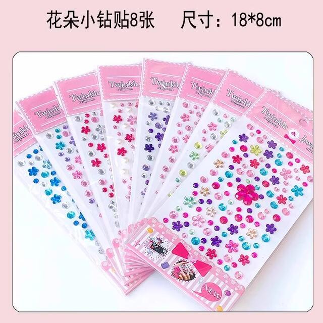 New Princess Cartoon Crystal Stickers 3D Three-Dimensional Gemstones Children's Diamond Paste Paintings Girls Toys with Diamonds Wholesale detail 5