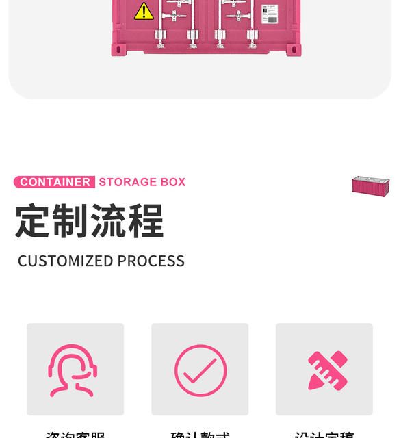 666cm One Container Model Ornament, Simulated Container Storage Box, Desktop Pen Holder, Business Card Storage Box detail 11