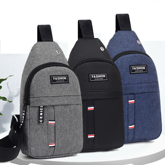 Korean Style Chest Bag Outdoor Mountaineering Riding Shoulder Crossbody Zin Cloth Chest Bag Outdoor Sports Bag Street Trendy Men's Backpack detail 9