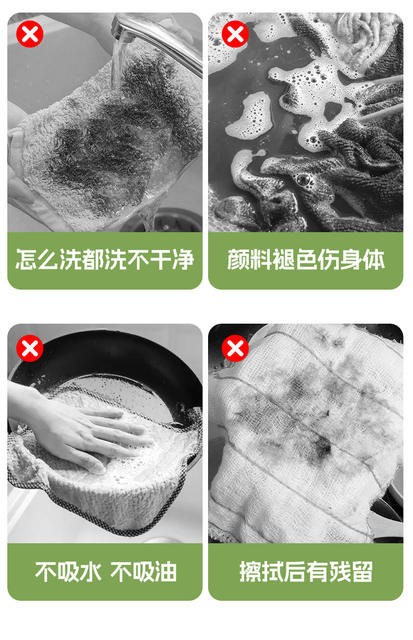 Kitchen Disposable Lazy Rags for Wet and Dry Use to Remove Oil Stains and Clean Thickeneded Bamboo Fiber Weekly Disposable Rags for Housekeeping detail 6