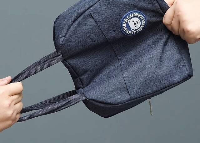Lunch Bag Cationic Lunch Box Bag Oxford Cloth Thermal Insulation Bag Thickeneded Waterproof Aluminum Foil Satchel Lunch Box Bag detail 6