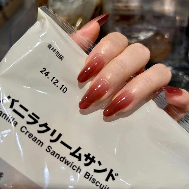 Lemeng Code Wear Nail Pieces No Carving and Grinding Ultra-thin Traceless Full Paste Half Paste Nail Patch Fake Nail 300 Pieces Pack detail 10
