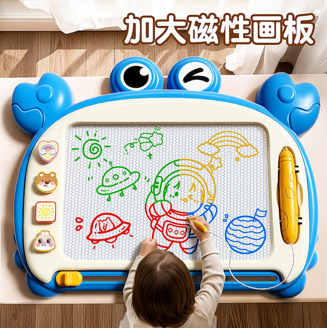 Children's Four-Color Drawing Board Educational Toy Writing and Doodling Artist Magnetic One-Touch Slide Erase Parent-Child Interaction Free Shipping detail 6