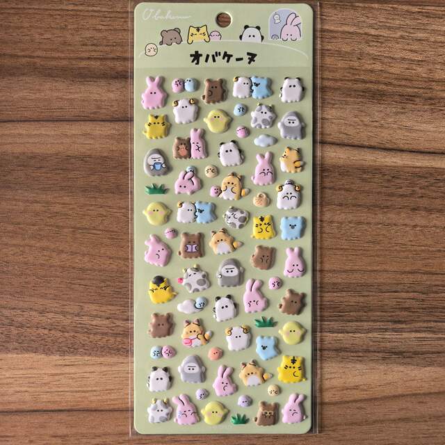 Authentic Authorized Youyou Family Bubble Stereo Stickers Cartoon Cute Little Animals Diary Decoration Stickers detail 3