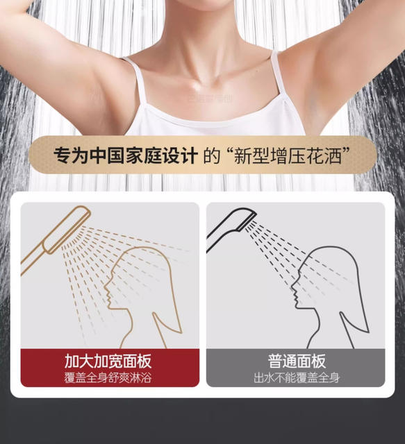 Super Supercharged Shower Head for Home Bathing, Large Water Outlet Shower Head, Shower Head, Pressurized Large Panel Flower Sun Set detail 9