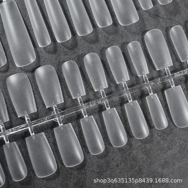 Sub-size ultra-long square water pipe ultra-thin grinding-free hand-worn nail art cross-border Europe and the United States 40 fine dog nail wholesale detail 6