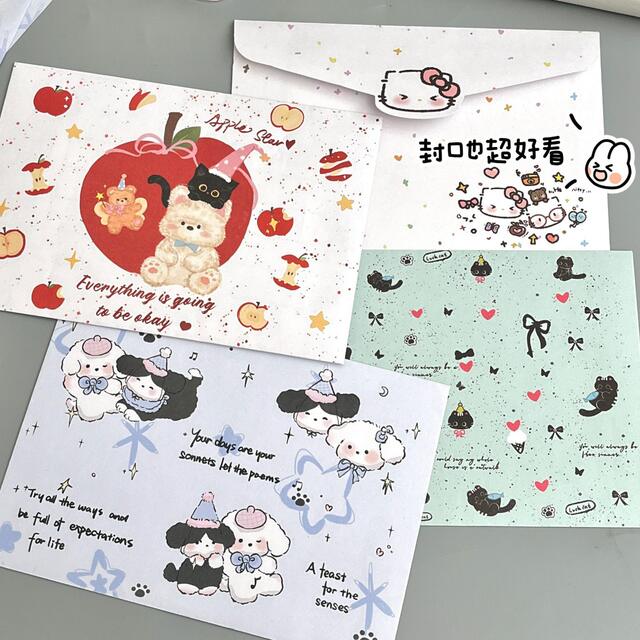A Wide Variety of Styles of Envelopes and Stationery, High-Looking Graffiti, Cute and Creative Cartoons, Handwritten Rituals, Romantic Commemorative Stationery detail 3