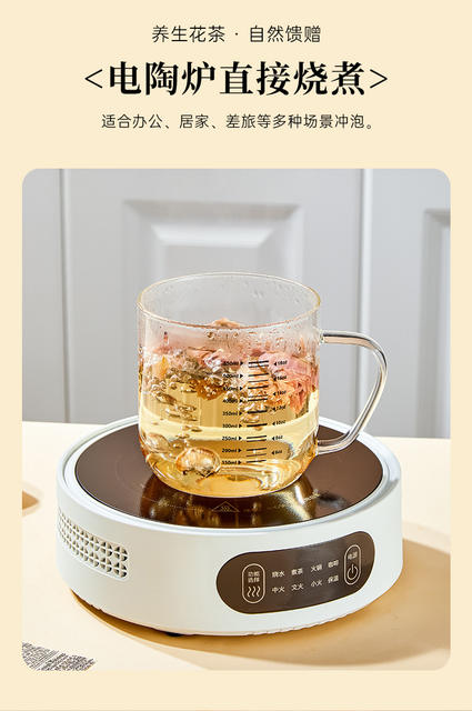 Microwaveable Milk Cup with Scale, High Borosilicate Glass Cup with Handle, Large Capacity Coffee Cup, High Temperature Resistant detail 10