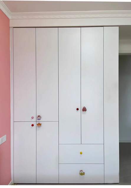 Puppy Wardrobe Handle Children's Room Cute Cabinet Door Handle Cat Bear Rabbit Drawer Wardrobe Solid Wood Handle detail 5