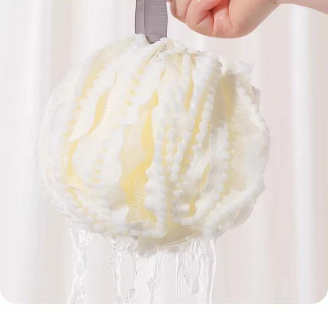 Large Bath Ball Does Not Scatter Super Soft Girl Bath Ball Bath Home High-Level Bath Back Rubbing Foaming Artifact Bath Flower detail 11