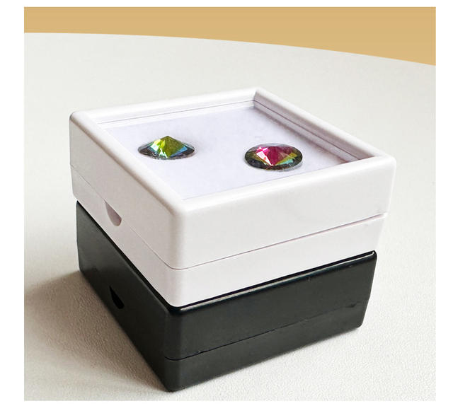 Acrylic Transparent Loose Stone Box Storage Box Jewelry Storage Diamond Gem Display Box Jewelry Sample detail 12