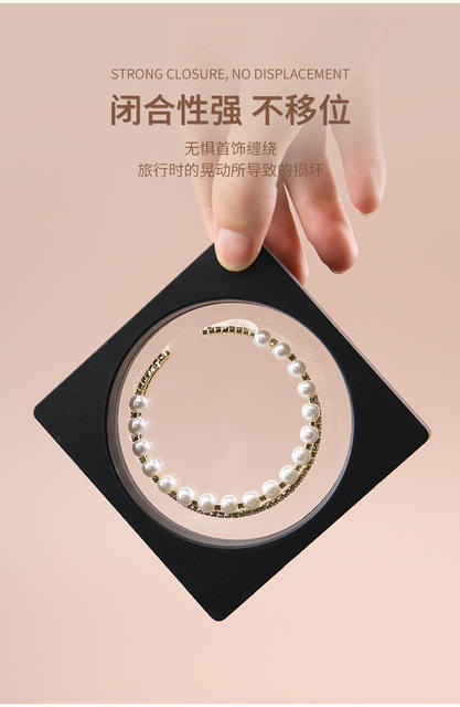 Pe Film Box Transparent Suspension Box Bracelet Display Dustproof Storage Box Cultural Artifact Temple Prayer Beads Box Jewelry Box detail 6