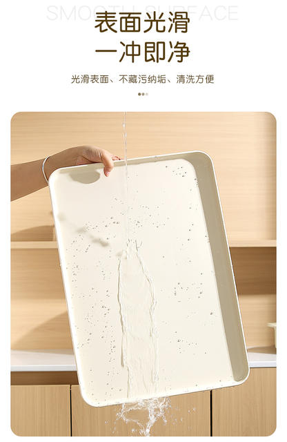 2025 New Tray Home Kindergarten Bread Dessert Plate Plastic Rectangular Cup Tea Cup Fruit Plate detail 11
