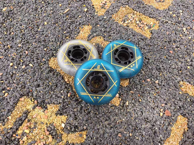 Roller Skate Wheel 88A Dancing Stars Wheel Brake High Elastic Skate Wheel Roller Skate Wheel In-line Wheel detail 1