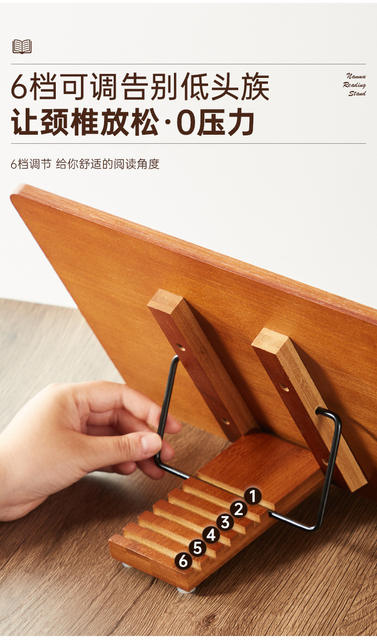 Multifunctional Reading Stand, Book Stand, Tilted Writing Board, Reading Stand, Children's Sitting Posture Correction Reading Stand, Desktop Book Stand detail 8