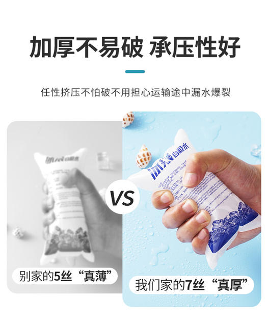 Self-Absorbing Water Ice Packs, Disposable, No Water Needed, for Express Delivery, Seafood Refrigeration, Fresh-Keeping Bags, Reusable, Manufacturer Custom Wholesale detail 6