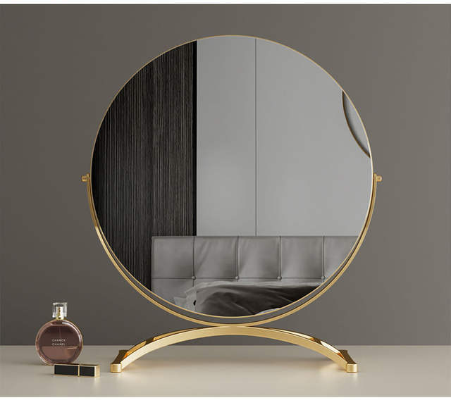 Cosmetic Mirror Desktop Large High-Definition Vanity Mirror Folding Internet Celebrity Dormitory Student Beauty Girl Mirror detail 12