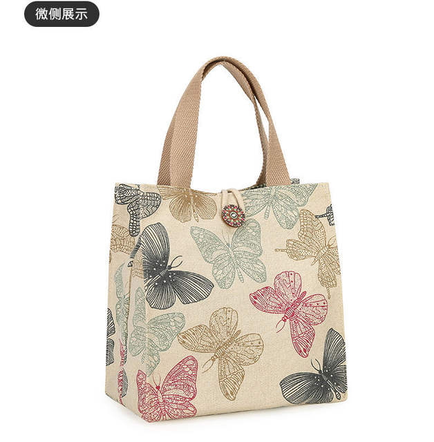 Ins-Style Canvas Tote Bag, Fashionable Crossbody Bag, Trendy for Going Out, Japanese Style, Office Worker, Lunch Bag, Mom's Handbag detail 2