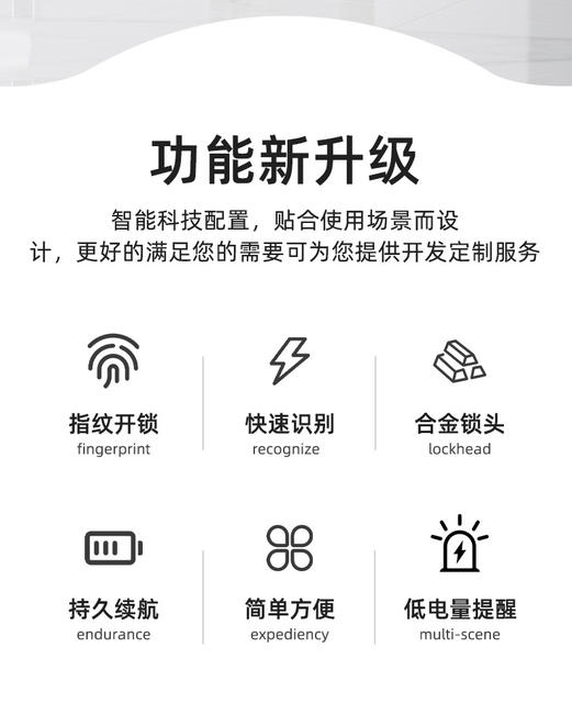 Carefully Selected Smart Fingerprint Drawer Locks File Table Cabinet Locks Home Bedside Locker Password Lock Office Cabinet Locks detail 4