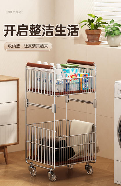 Large Capacity Household Dirty Laundry Basket for Bathroom, Portable Laundry Hamper for Changing Clothes Storage detail 10